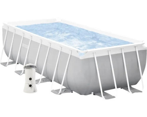 Aufstellpool Framepool-Set Marimex Premium 200x400x122 cm inkl. Kartuschenfilteranlage & Leiter grau