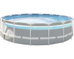 Hornbach Aufstellpool Framepool-Set Marimex Clearview Ø 488x122 cm inkl. Kartuschenfilteranlage, Leiter & Abdeckplane grau