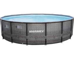 Aufstellpool Framepool Marimex Florida rund Ø 366x99 cm ohne Zubehör rattan