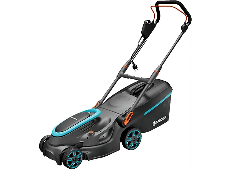 Gardena 14637-20 PowerMax 1800/37 G2, Rasenmäher (Schnittbreite: 37 cm, Verstellbare Schnitthöhe 4 Stufig, mit 45 l Fangkorb-Volumen)