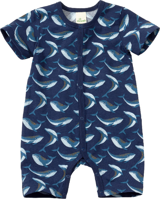 ALANA Schlafanzug Pro Climate mit Wal-Muster, blau, Gr. 74/80
