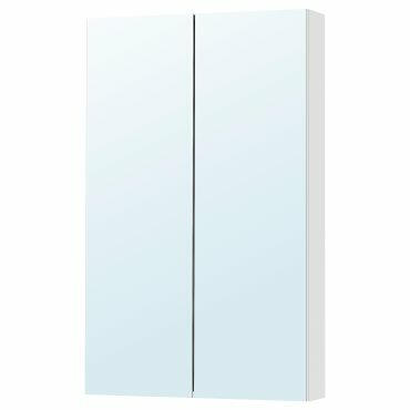 GODMORGON огледален шкаф с 2 врати, 60x14x96 см