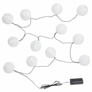 SOMMARLÅNKE LED гирлянда с 12 лампички, употр. на откр