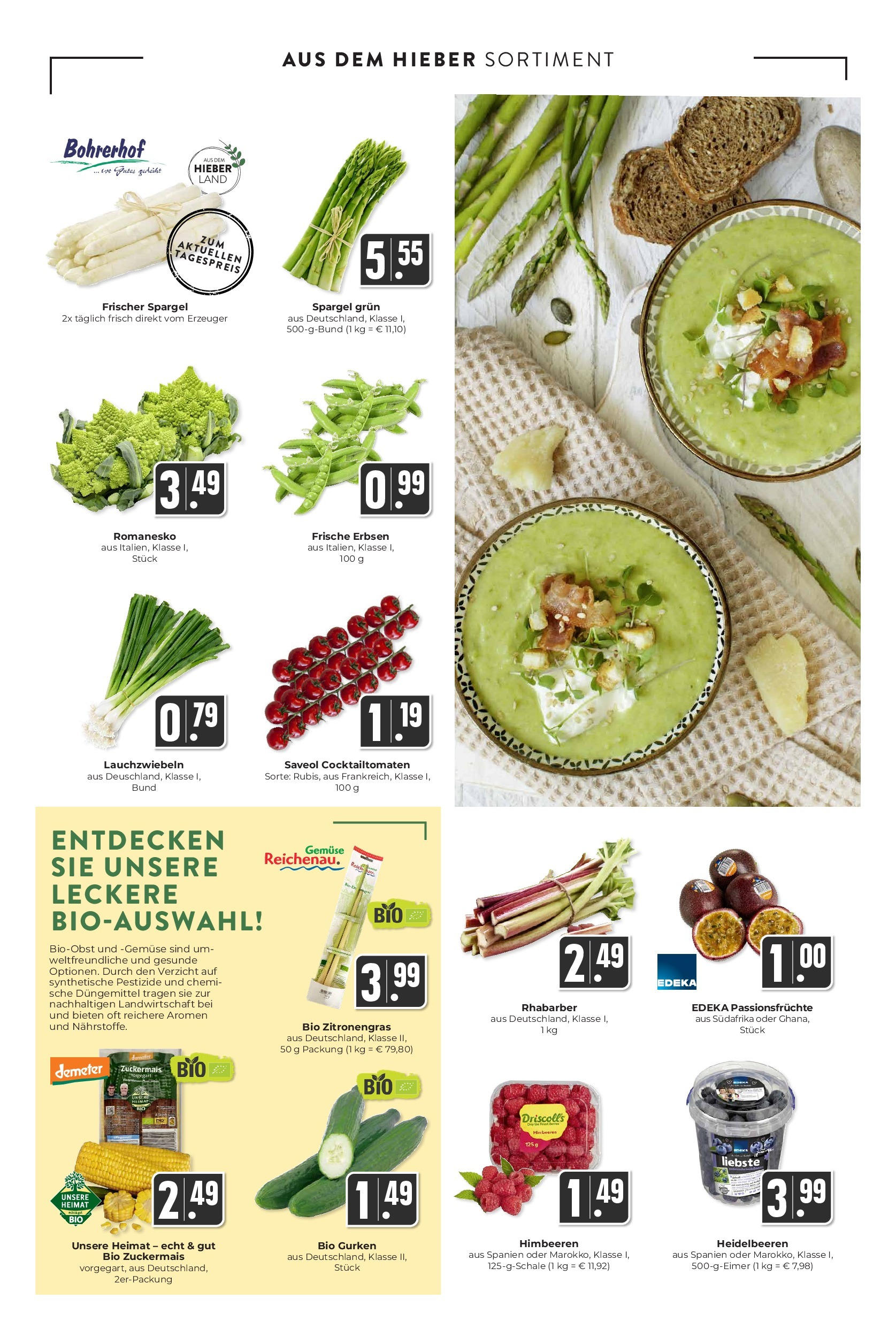 OFFERS - Hieber's Frischecenter: Meine Woche (ab 21.04.2024) zum Blättern | Seite: 7 | Produkte: Zitronengras, Gemüse, Gurken, Erbsen