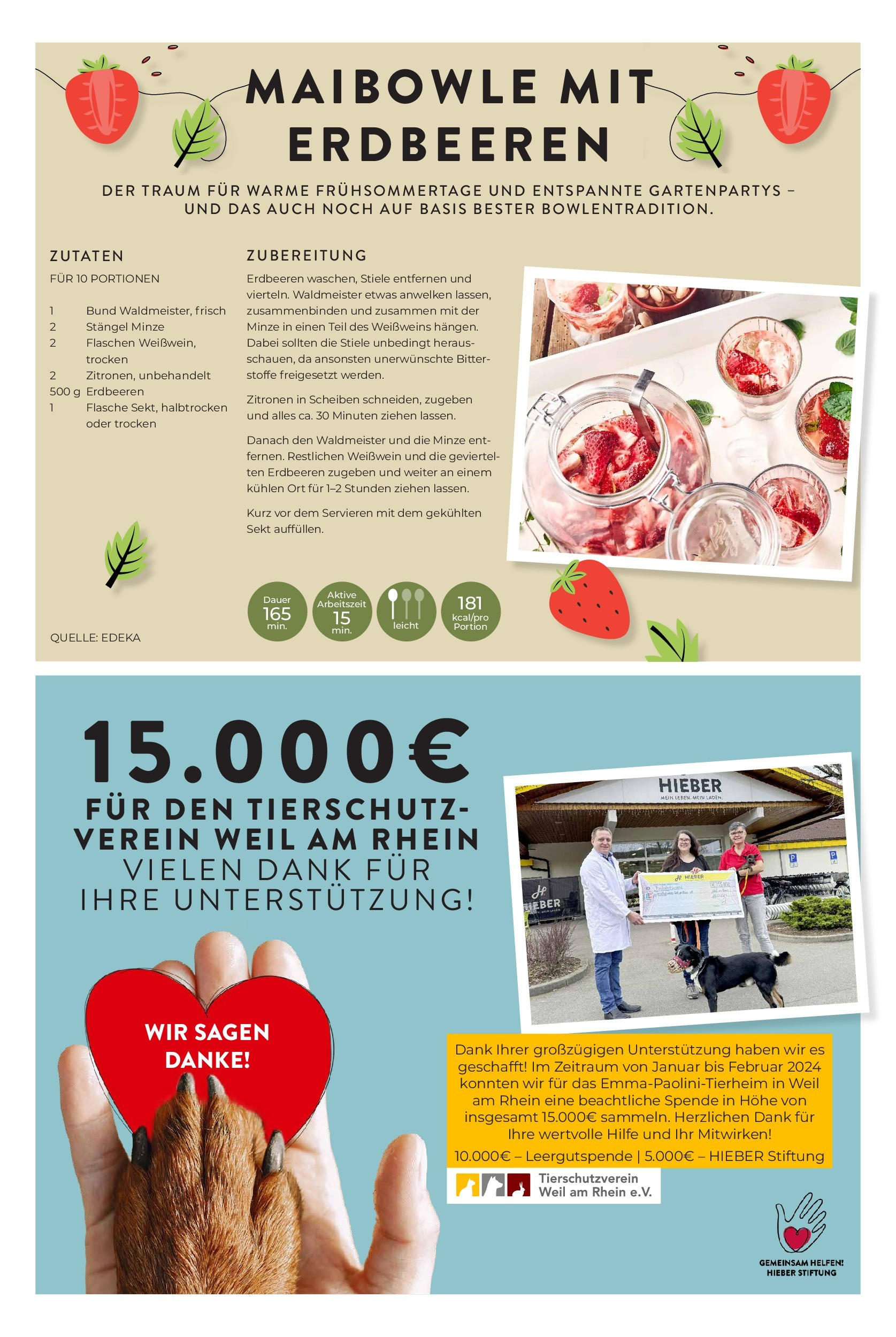 OFFERS - Hieber's Frischecenter: Meine Woche (ab 21.04.2024) zum Blättern | Seite: 9 | Produkte: Weißwein, Sekt, Erdbeeren