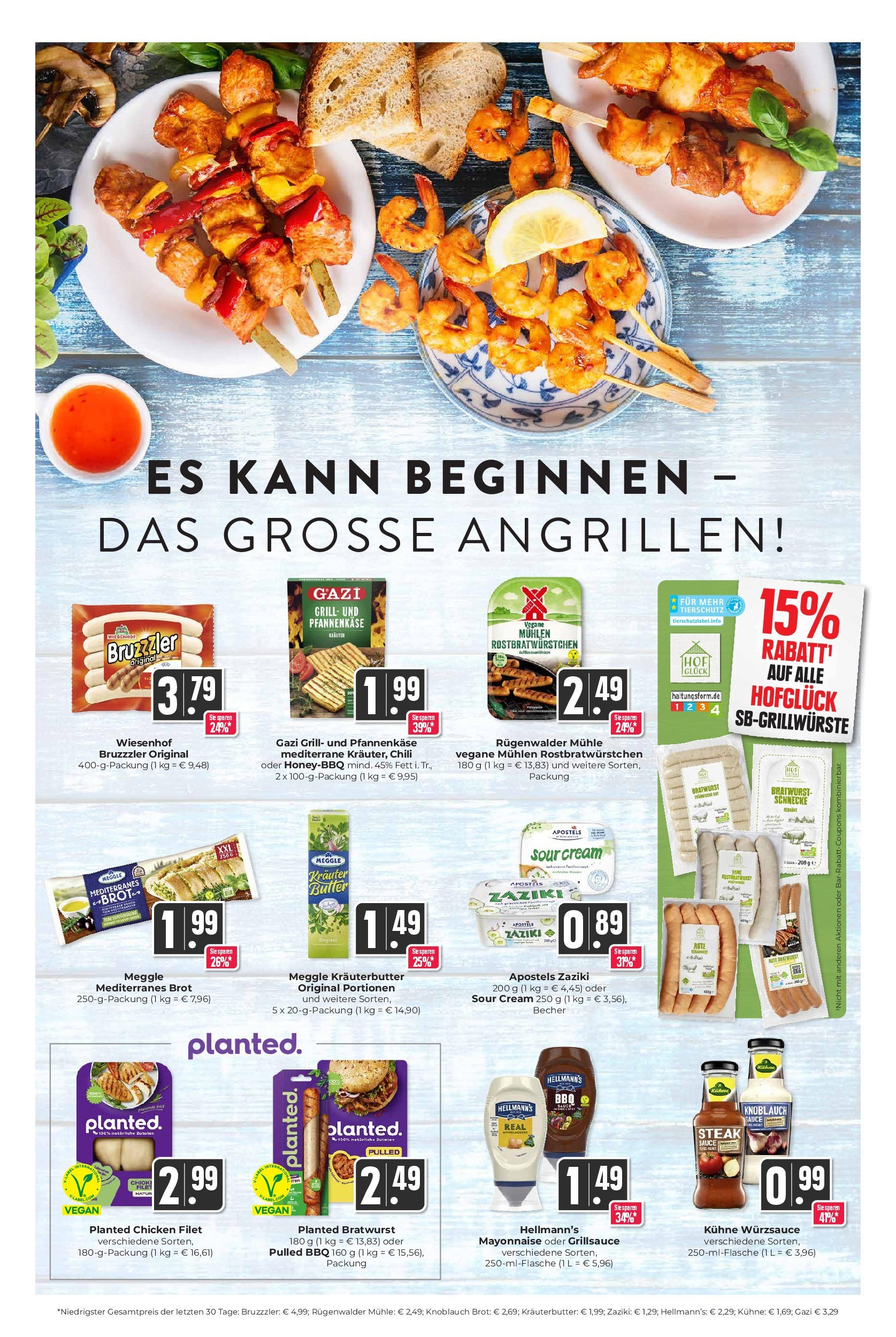 OFFERS - Hieber's Frischecenter: Meine Woche (ab 21.04.2024) zum Blättern | Seite: 14 | Produkte: Kräuterbutter, Mayonnaise, Knoblauch, Brot