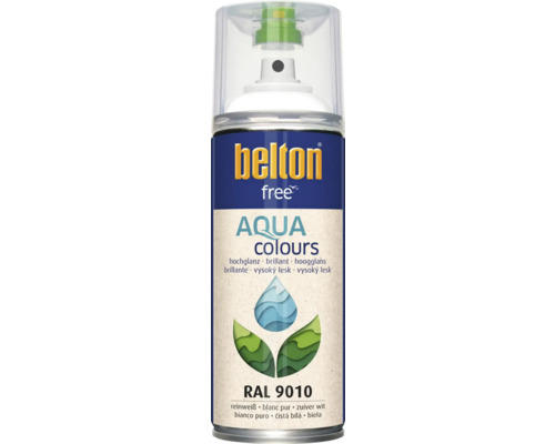 Belton Free PU Sprühlack Ral 9010 reinweiß glänzend 400 ml