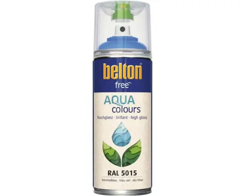 Belton Free PU Sprühlack Ral 5015 himmelblau glänzend 400 ml
