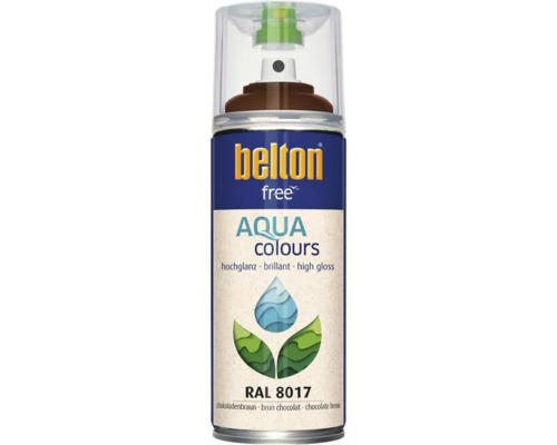 Belton Free PU Sprühlack Ral 8017 schokobraun glänzend 400 ml