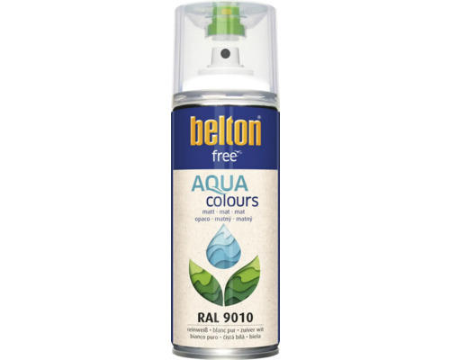 Belton Free PU Sprühlack Ral 9010 reinweiss matt 400 ml