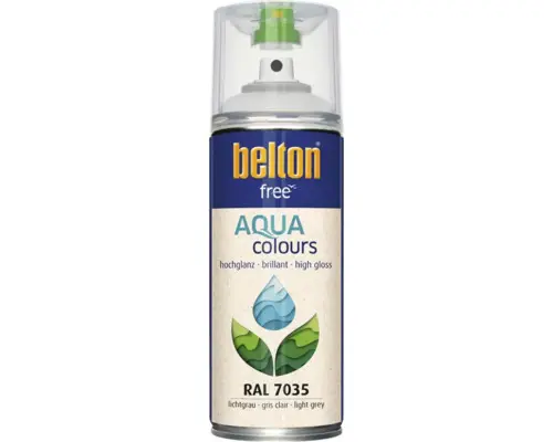Belton Free PU Sprühlack Ral 7035 lichtgrau glänzend 400 ml