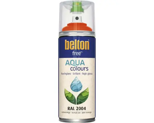 Belton Free PU Sprühlack Ral 2004 reinorange glänzend 400 ml