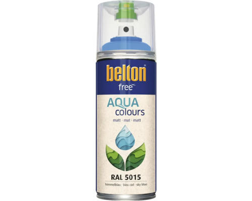 Belton Free PU Sprühlack Ral 5015 himmelblau matt 400 ml