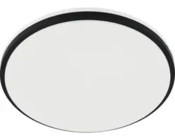 LED Deckenleuchte Eglo 20W HxØ 65x340 mm schwarz/weiß (75438)