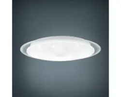 LED Deckenleuchte Eglo 24W HxØ 60x400 mm weiß mit Kristalleffekt (75534)