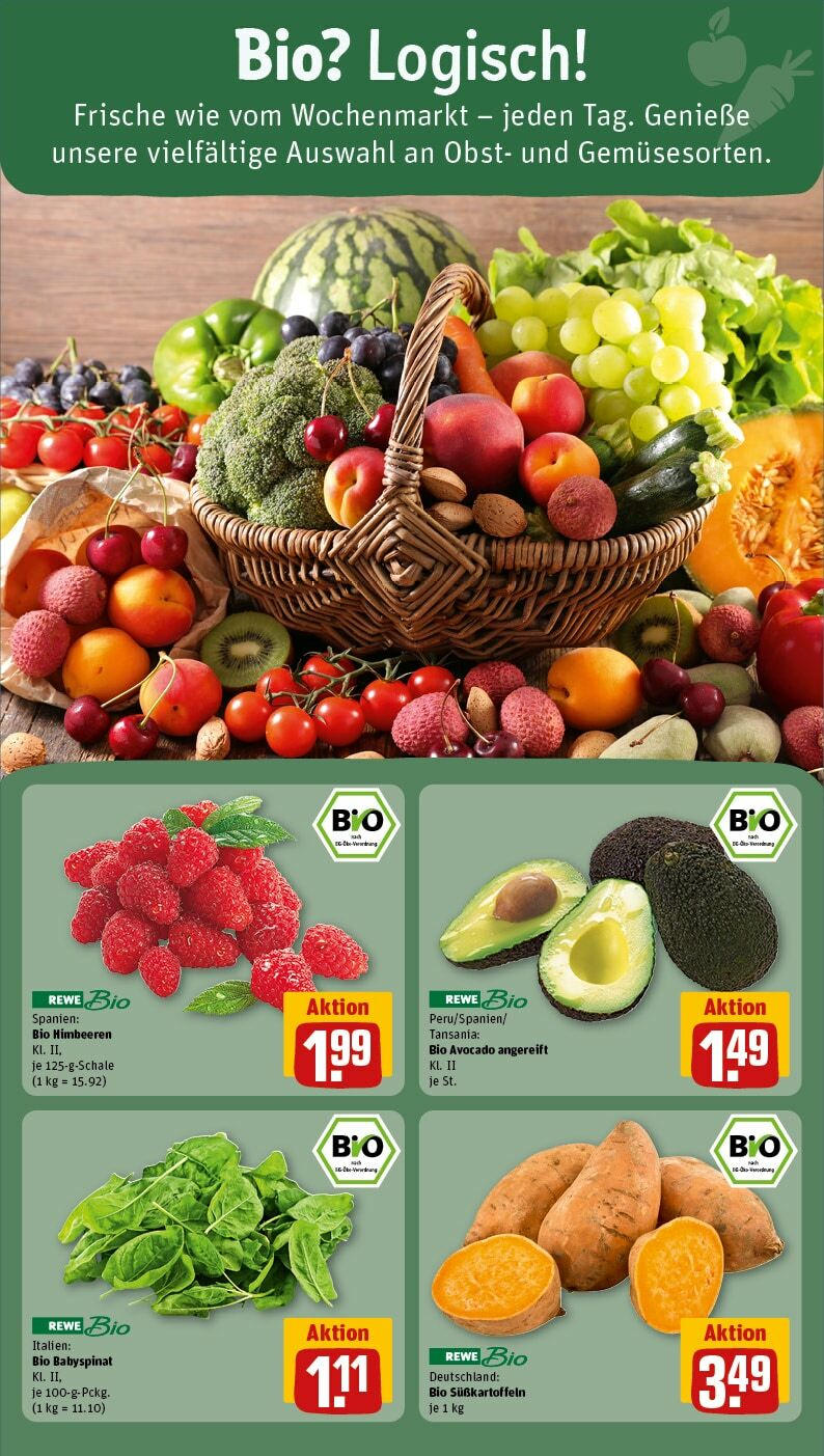 Rewe Prospekt 	 (ab 22.04.2024) zum Blättern » Angebote | Seite: 10 | Produkte: Avocado, Obst