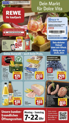 Rewe Prospekt 	 - gültig ab dem 22.04.2024 | Seite: 9 | Produkte: Butter, Rotwein, Salami