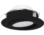 Hornbach LED Einbauleuchte Eglo PINEDA LED 5,5 W 500 lm 3000 K 1-flammig Ø 84 mm schwarz IP 20 1 Stück ( 900748 )