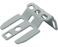 Montageträger universal Metal Welle 30 mm grau