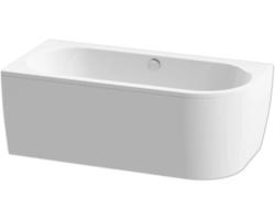 Ovale Badewanne Form & Style Sansibar 160x75 cm weiß glänzend 6061223