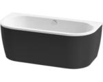 Hornbach Ovale Badewanne Form & Style Sansibar 160x75 cm weiß schwarz glänzend 6061209