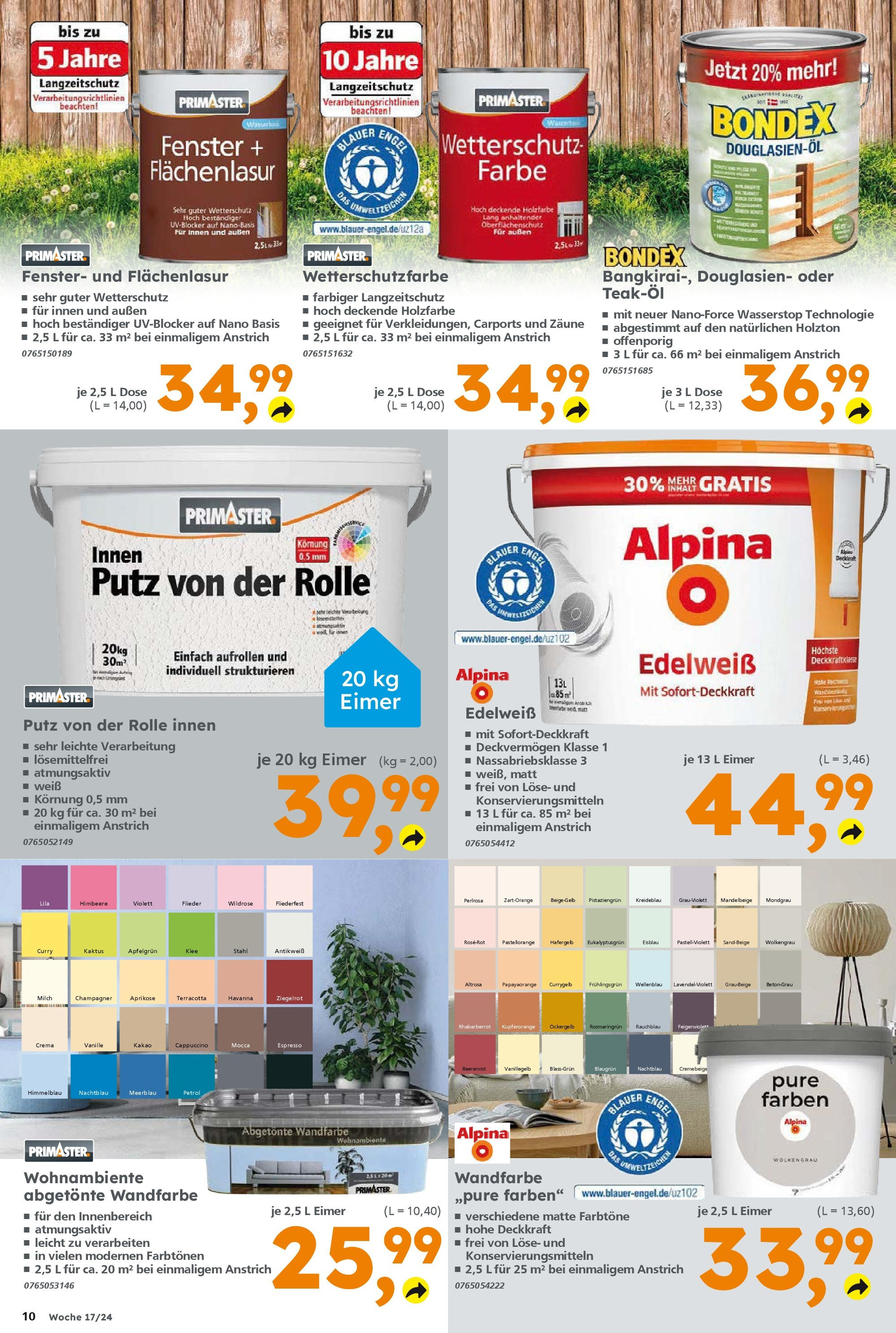 Globus Baumarkt - Sachsen (ab 22.04.2024) zum Blättern | Seite: 10 | Produkte: Milch, Himbeere