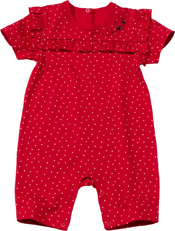ALANA Schlafanzug mit Punkte-Muster, rot, Gr. 74/80