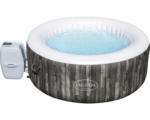 Hornbach Aufblasbarer Whirlpool Bestway® LAY-Z-SPA® Whirlpool Bahamas AirJet™ mit 120 Luftdüsen, Multifunktionspumpe, integrierte Heizfunktion und abschließbare Thermoabdeckung grau