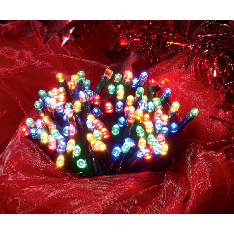 LED-Lichterkette multicolor Kunststoff L: ca. 300 cm