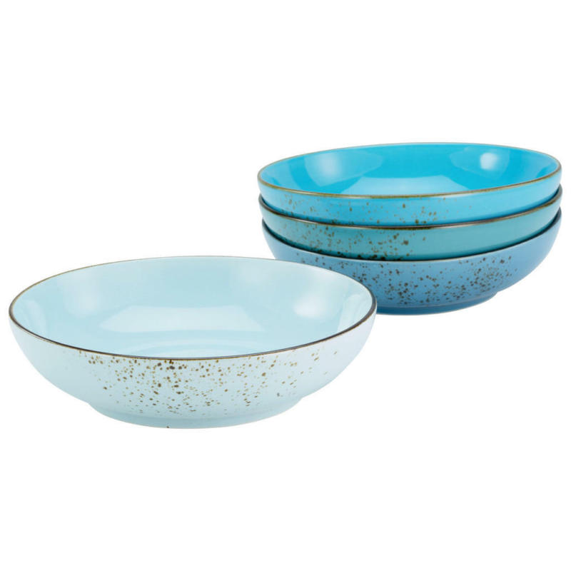 CreaTable Schalen-Set Nature Collection Aqua blau Keramik