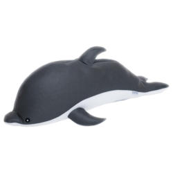 Westmann Sitzsack Schwimmtier Delfin grau Polyester B/H/T: ca. 102x36x40 cm