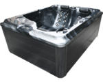 Hornbach Aufstellbarer Whirlpool Sanotechnik Fiji Peral Shadow 210x160 cm mit Abdeckung und Stufentreppe