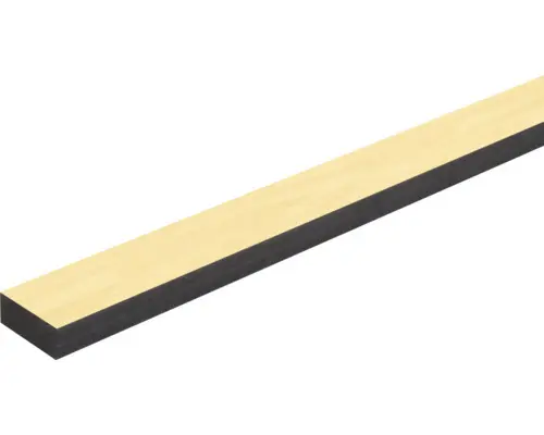 Wandleiste Esche Furnier 10x25x2400 mm