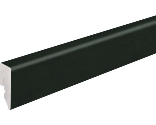Sockelleiste KU048L1 PVC Cross Cut Black 15x38,5x2400mm