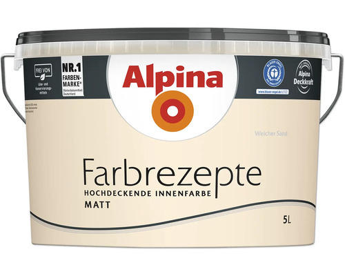 Alpina Farbrezepte Wandfarbe weicher sand 5 L