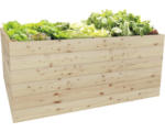 Hornbach Hochbeet Holz Lärche 200x100x69 cm natur inkl. Vlies & Schraubensatz