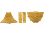 Hornbach Zubehörset für Wandabschlussprofil 23 Eiche Endgrain K5414