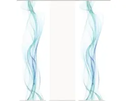 Flächenvorhang Haze blau 60x245 cm 3er-Set