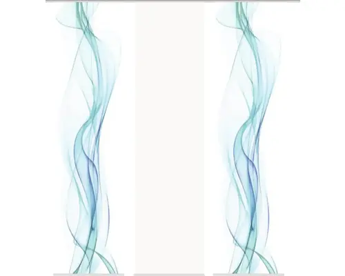 Flächenvorhang Haze blau 60x245 cm 3er-Set