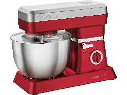 Clatronic KM 3630 Küchenmaschine Rot (Rührschüsselkapazität: 6,3 l, 1200 Watt)