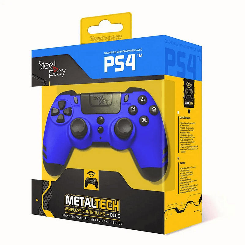 Джойстик SteelPlay Metaltech Wireless - Sapphire Blue (PS4)