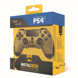 Джойстик SteelPlay Metaltech Wireless - Gold (PS4)