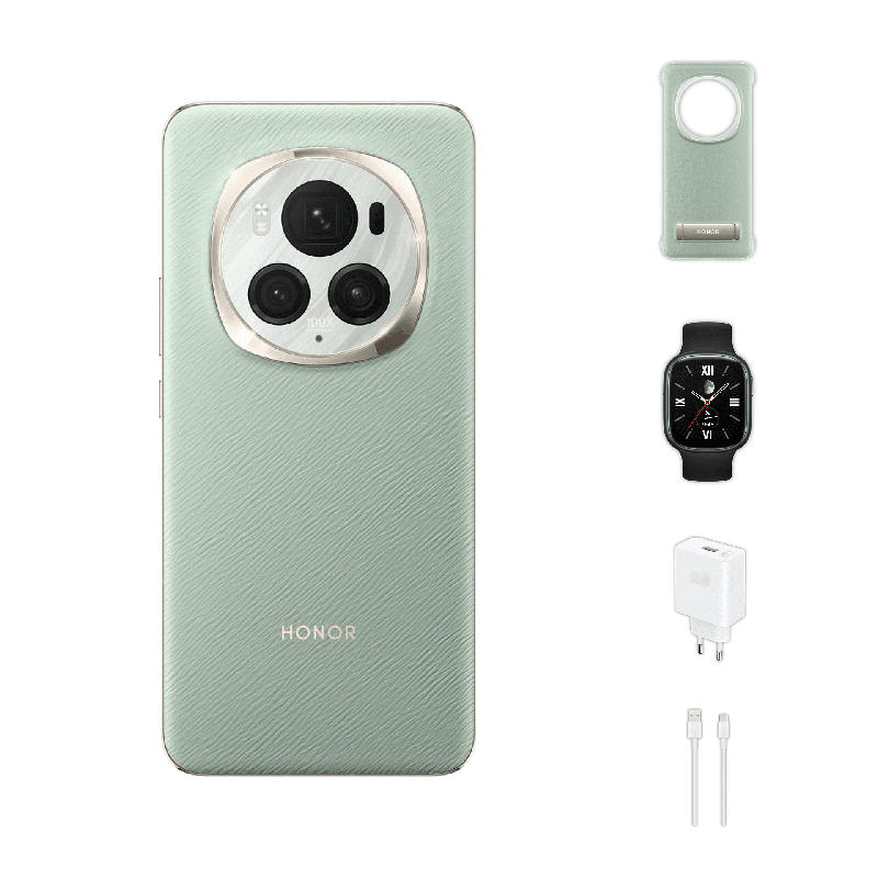 Смартфон Honor MAGIC6 PRO 512/12 GREEN+WATCH 4+CHARGER 100W+CASE , 512 GB, 12 GB