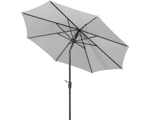 Sonnenschirm Marktschirm Schneider Harlem Ø 270 cm silbergrau