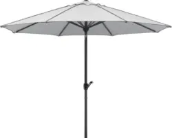 Sonnenschirm Marktschirm Schneider Adria Ø 350 cm silbergrau