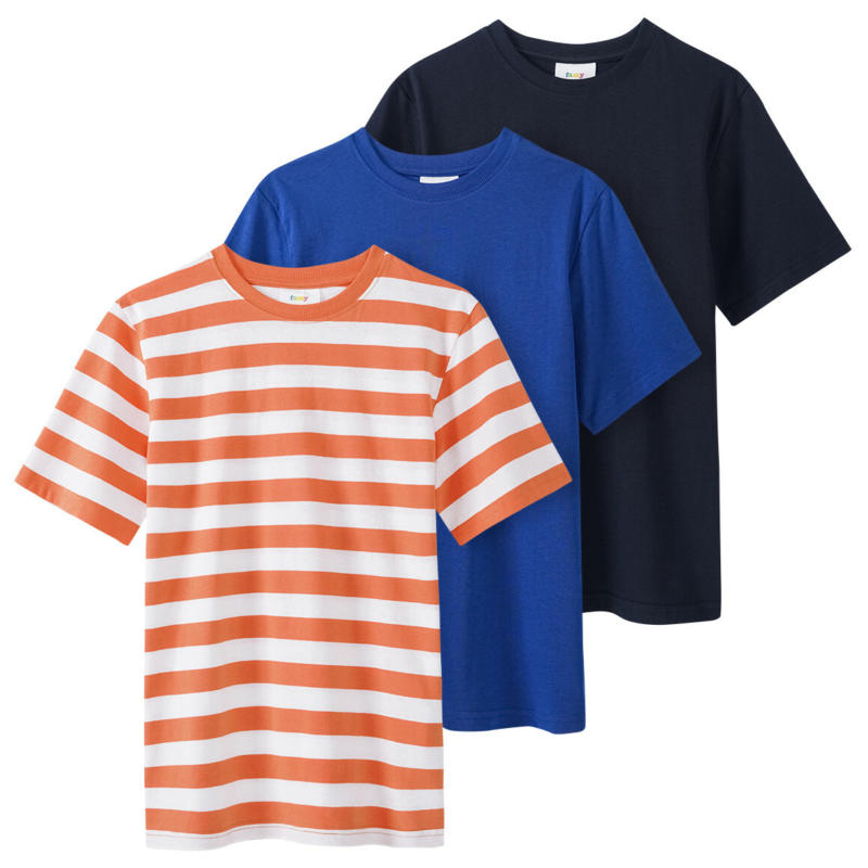3 Jungen T-Shirts in verschiedenen Dessins (Nur online)