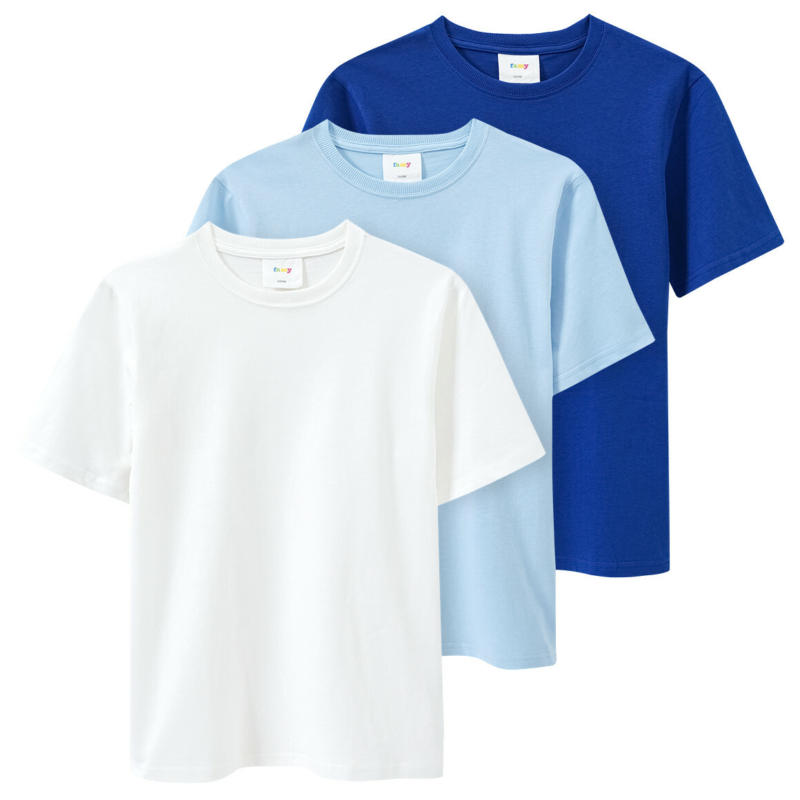 3 Jungen T-Shirts unifarben (Nur online)