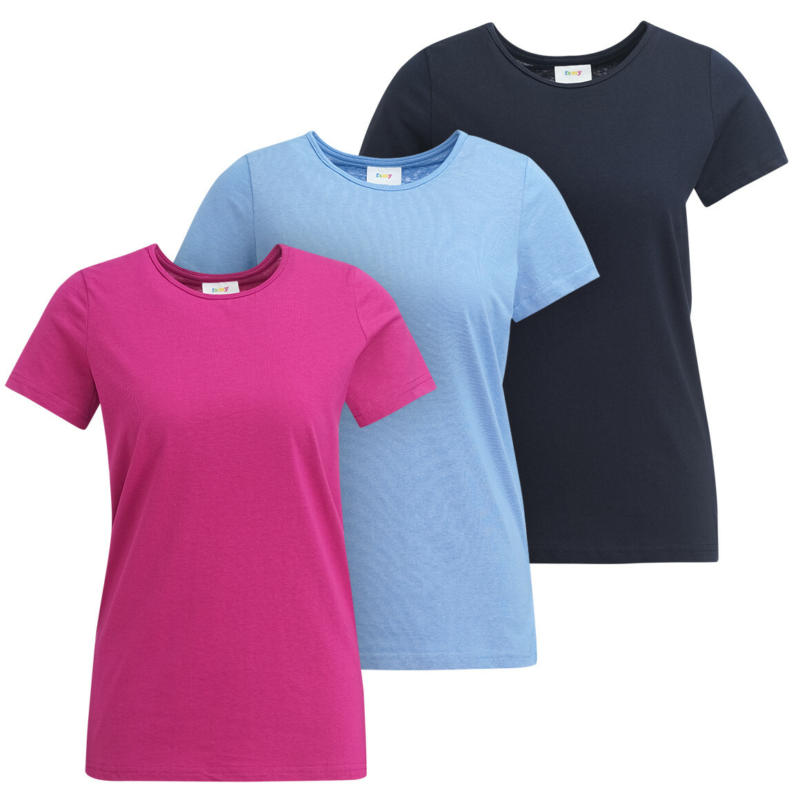 3 Damen T-Shirts im Set (Nur online)