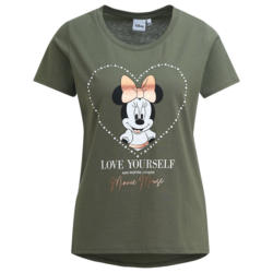 Minnie Maus T-Shirt mit Glitzersteinchen