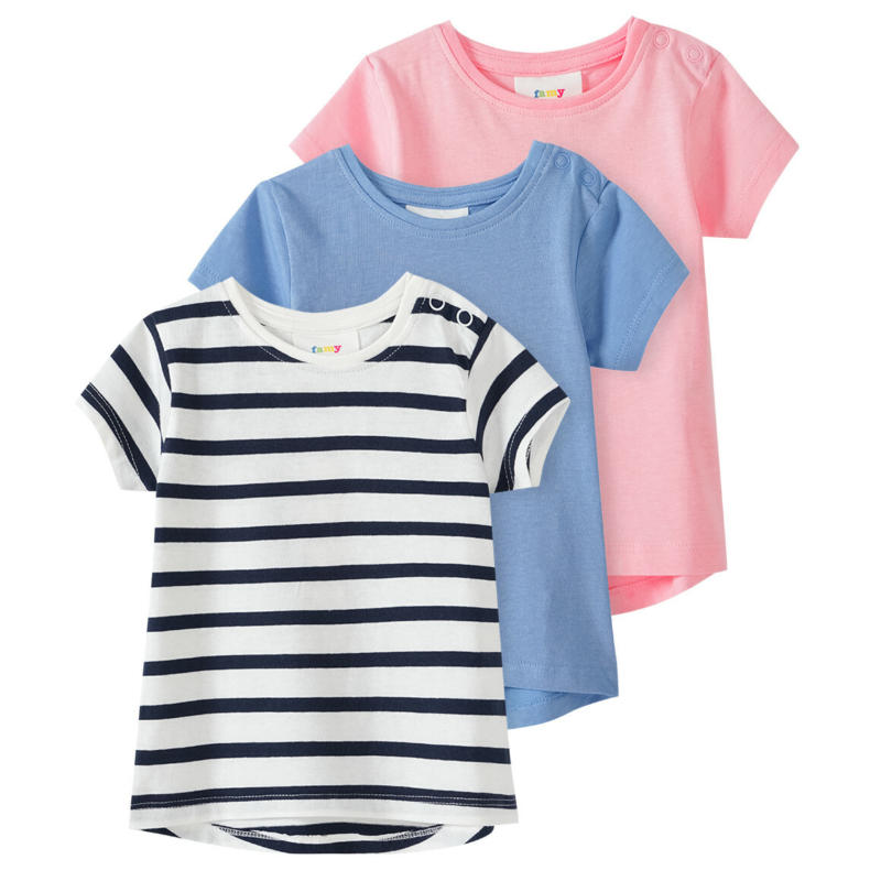 3 Baby T-Shirts in verschiedenen Dessins (Nur online)